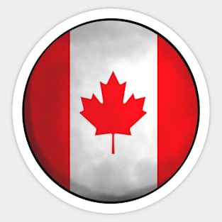 canada flag ball Sticker